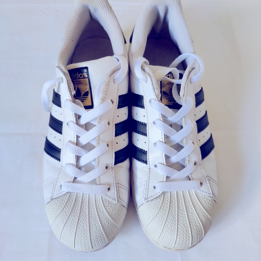 Adidas White and Black Sneakers Superstar Footwear White Black S 38